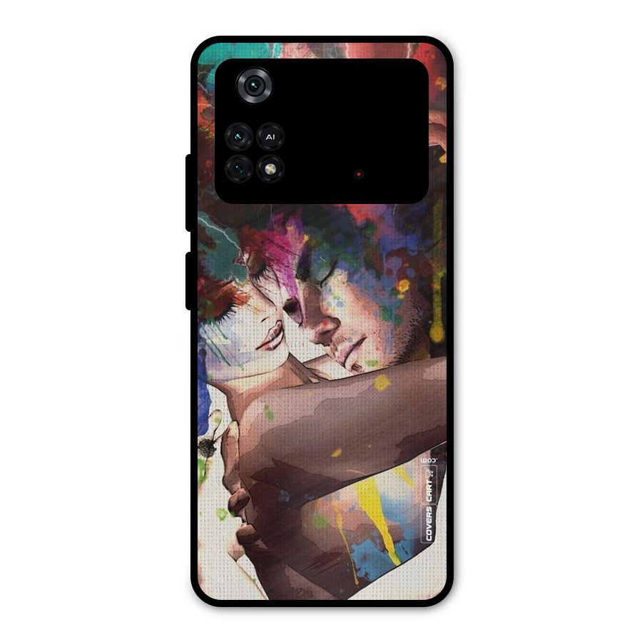 Artsy Romance Metal Back Case for Poco M4 Pro 4G