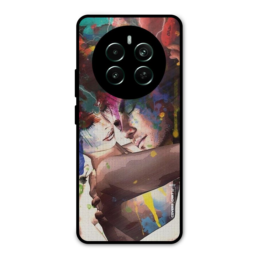 Artsy Romance Metal Back Case for Realme Narzo 70 Pro