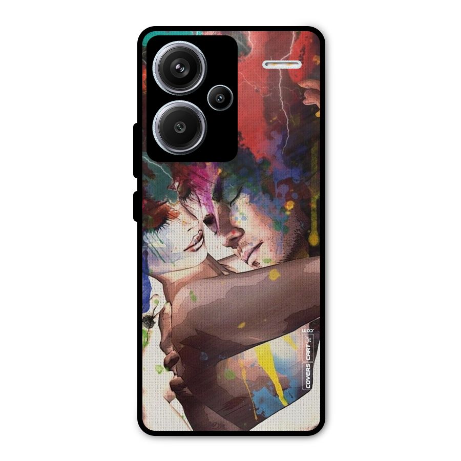 Artsy Romance Metal Back Case for Redmi Note 13 Pro Plus