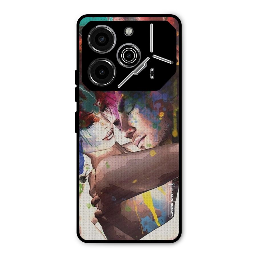 Artsy Romance Metal Back Case for Tecno Pova 6 Pro