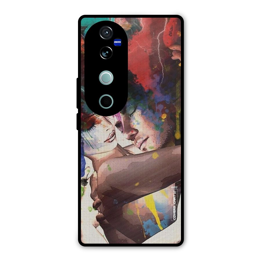 Artsy Romance Metal Back Case for Vivo V40 Pro