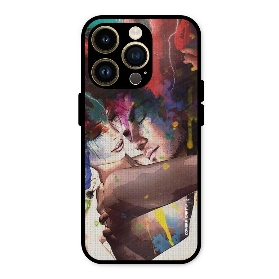 Artsy Romance Metal Back Case for iPhone 14 Pro