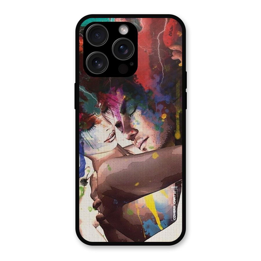 Artsy Romance Metal Back Case for iPhone 15 Pro Max