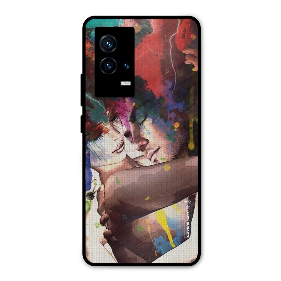 Artsy Romance Metal Back Case for iQOO 9 5G