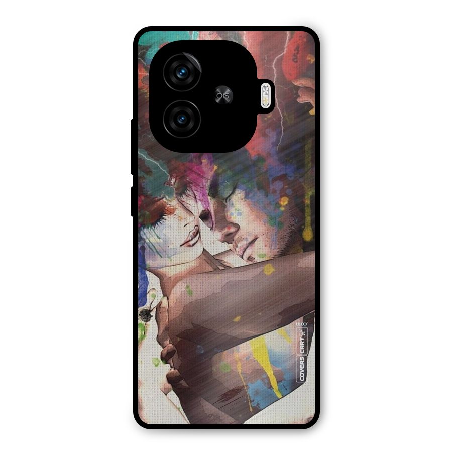 Artsy Romance Metal Back Case for iQOO Z9 Turbo