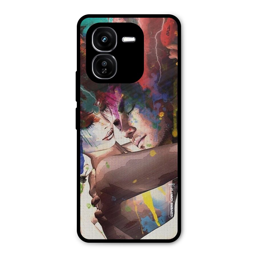 Artsy Romance Metal Back Case for iQOO Z9x
