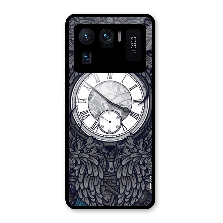 Artsy Wall Clock Glass Back Case for Mi 11 Ultra