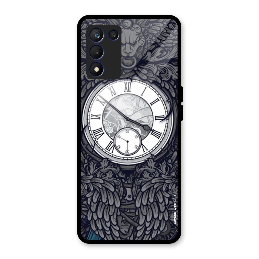 Artsy Wall Clock Glass Back Case for Realme 9 5G Speed