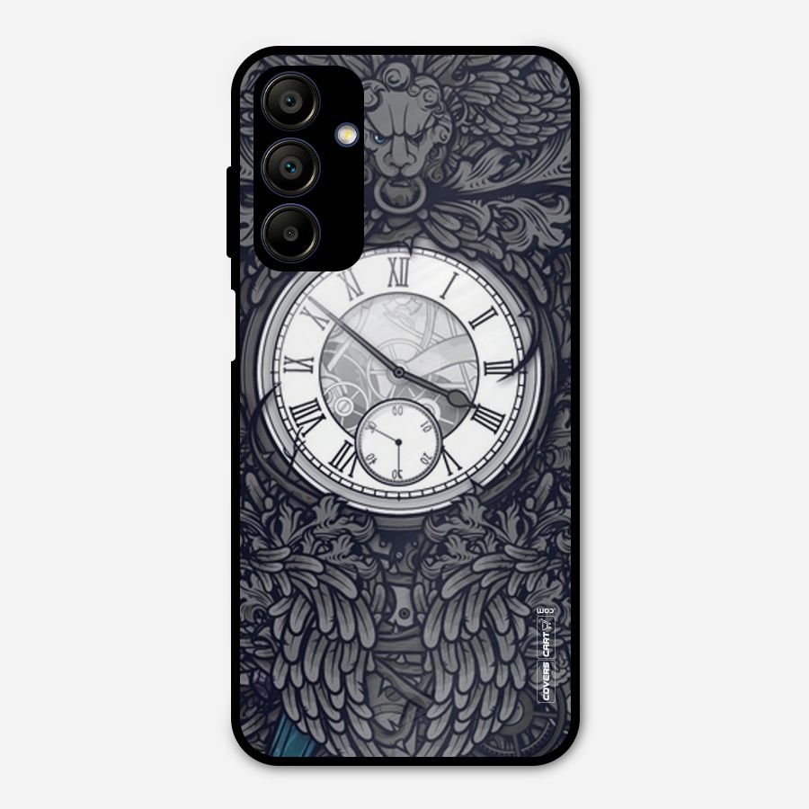 Artsy Wall Clock Metal Back Case for Galaxy A15 5G