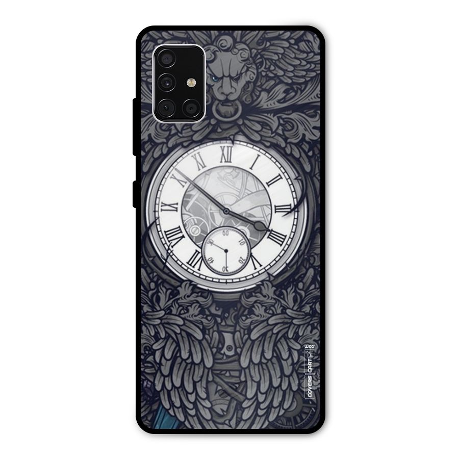 Artsy Wall Clock Metal Back Case for Galaxy A51