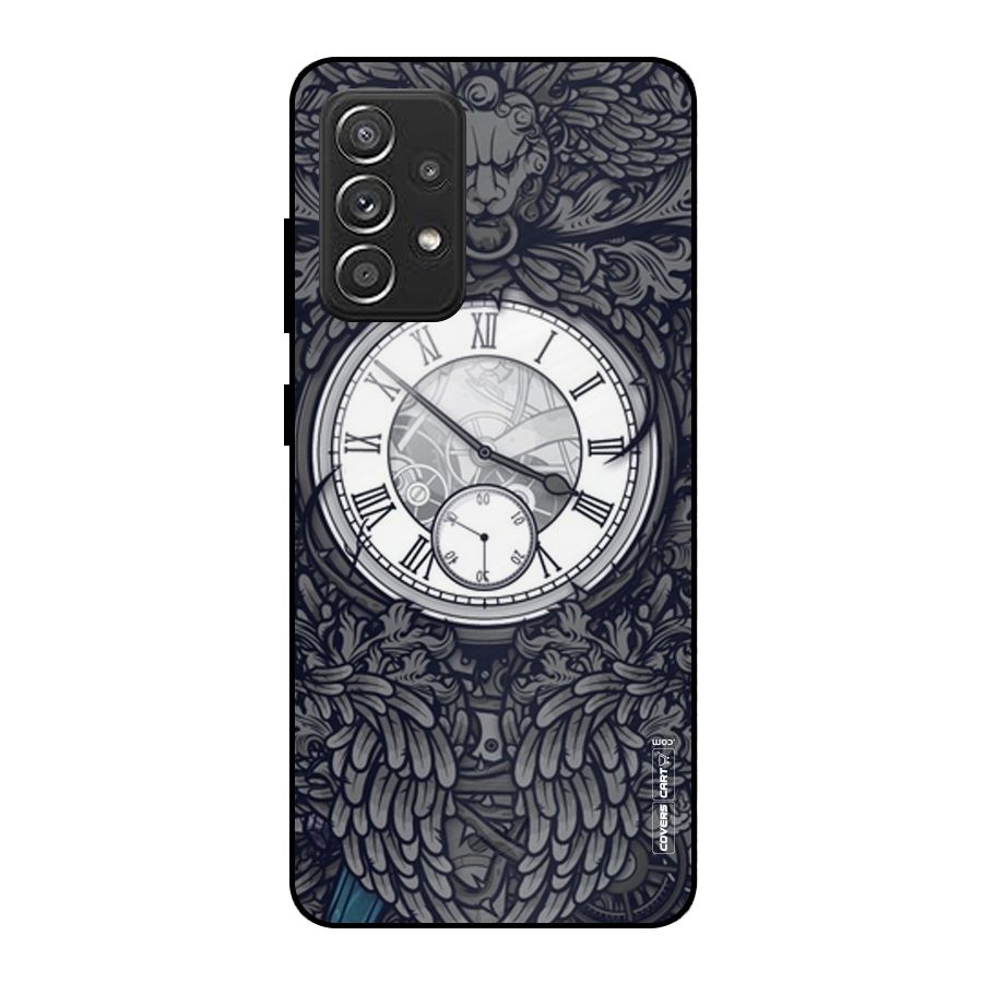 Artsy Wall Clock Metal Back Case for Galaxy A52s 5G