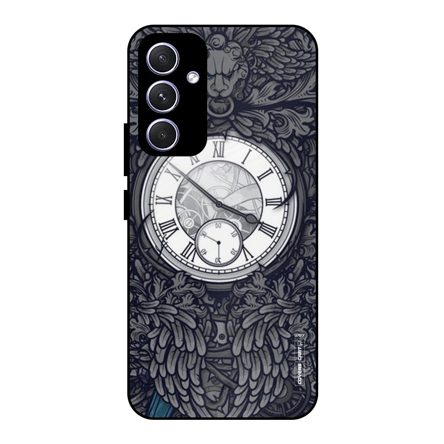Artsy Wall Clock Metal Back Case for Galaxy A54