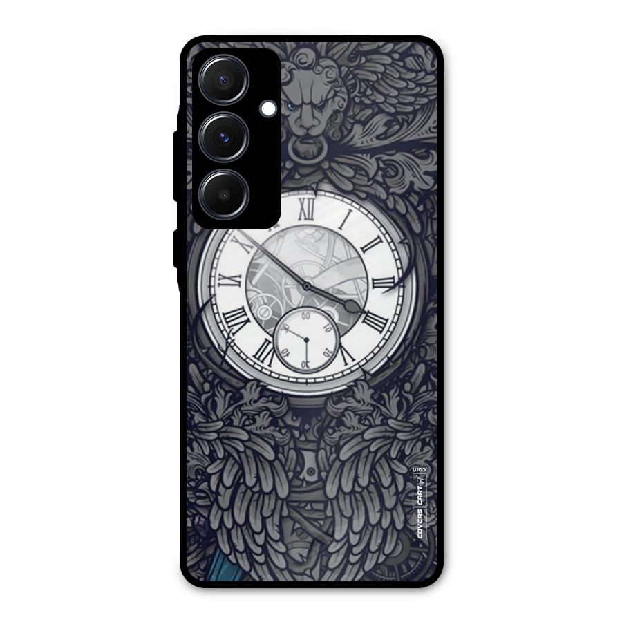Artsy Wall Clock Metal Back Case for Galaxy A55