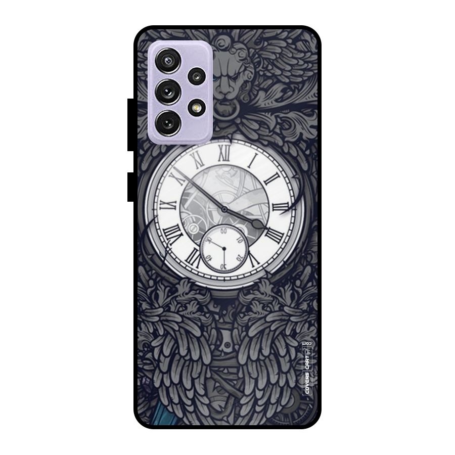 Artsy Wall Clock Metal Back Case for Galaxy A72