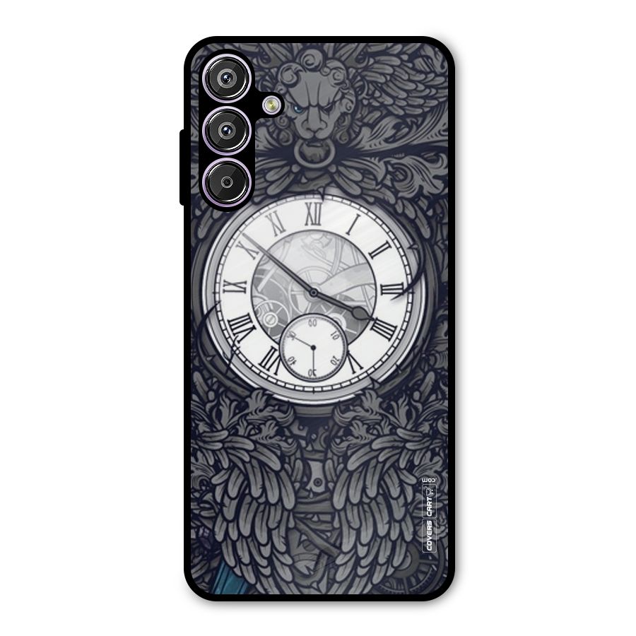 Artsy Wall Clock Metal Back Case for Galaxy M15