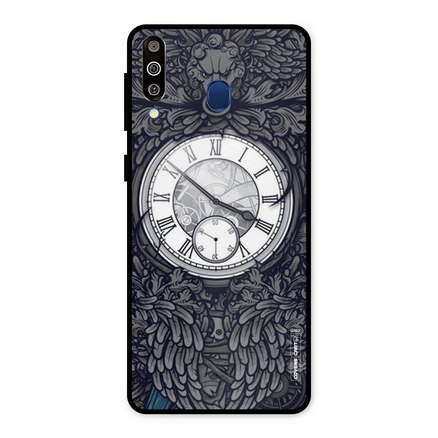 Artsy Wall Clock Metal Back Case for Galaxy M30