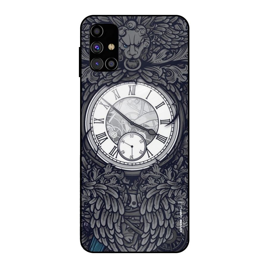 Artsy Wall Clock Metal Back Case for Galaxy M31s