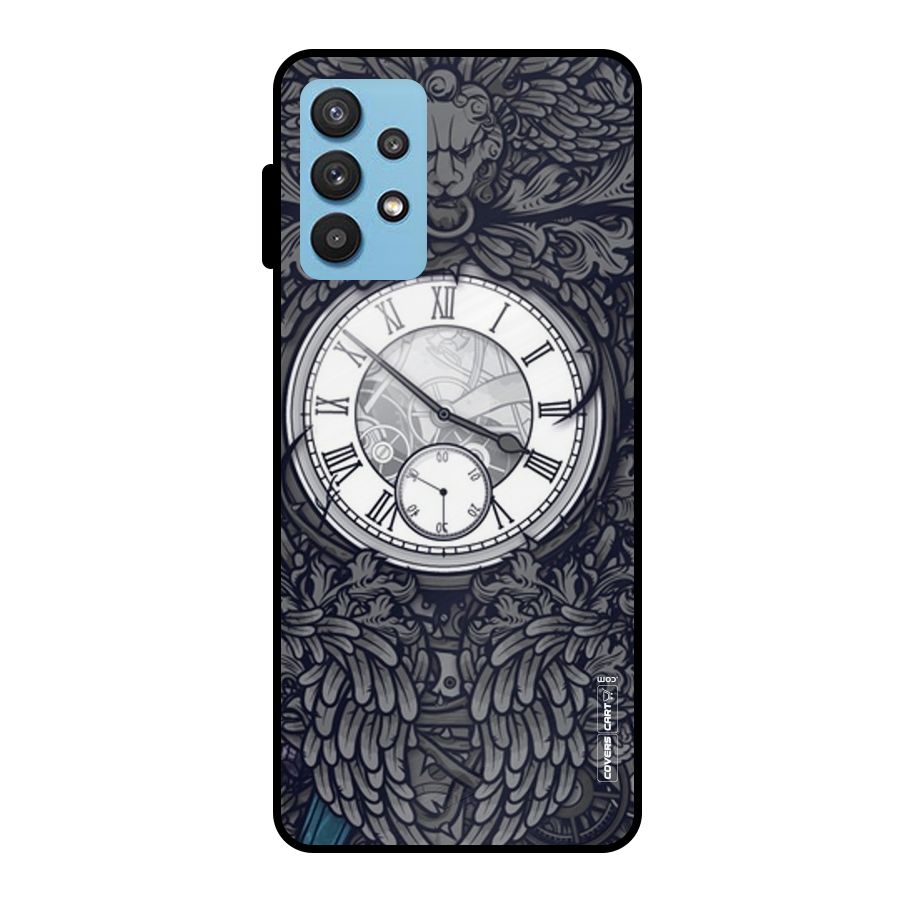 Artsy Wall Clock Metal Back Case for Galaxy M32 5G