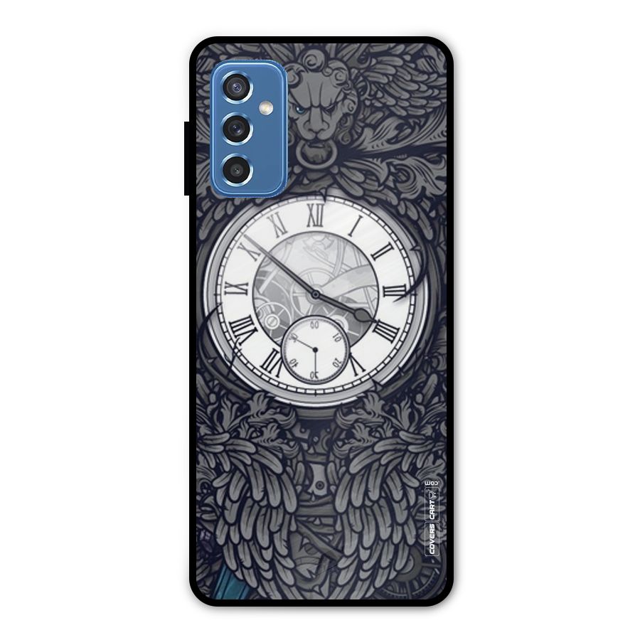 Artsy Wall Clock Metal Back Case for Galaxy M52 5G