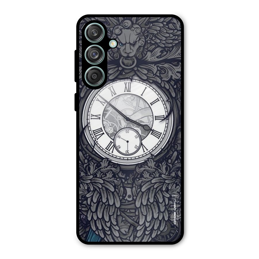 Artsy Wall Clock Metal Back Case for Galaxy M55 5G