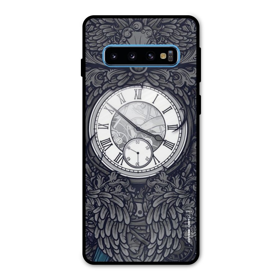 Artsy Wall Clock Metal Back Case for Galaxy S10