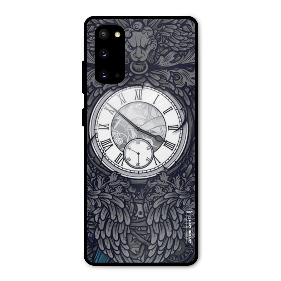 Artsy Wall Clock Metal Back Case for Galaxy S20
