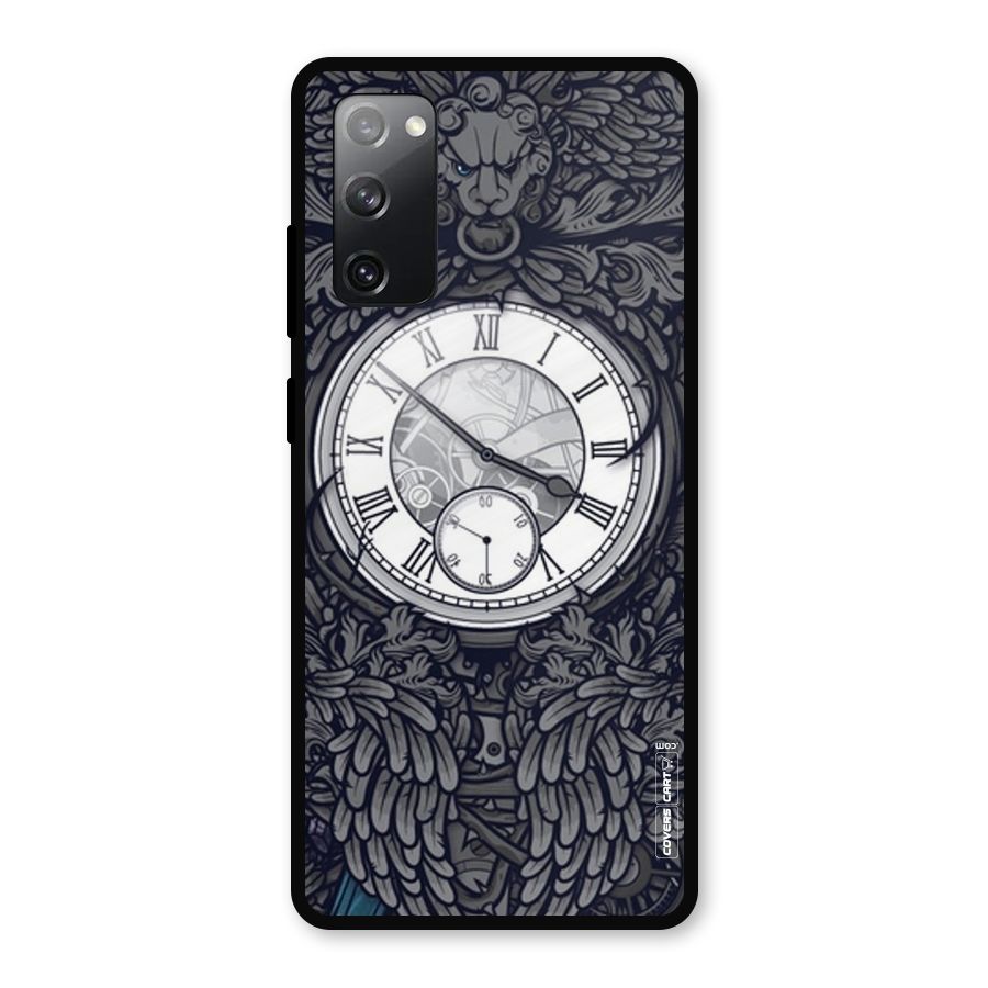 Artsy Wall Clock Metal Back Case for Galaxy S20 FE 5G
