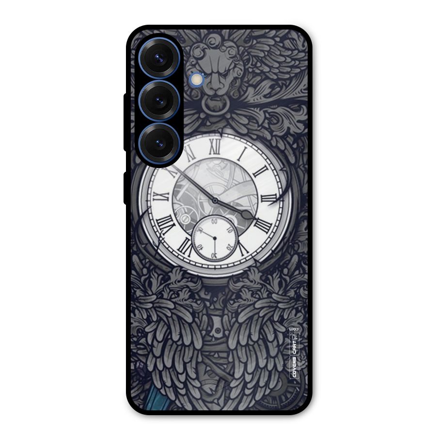 Artsy Wall Clock Metal Back Case for Galaxy S25