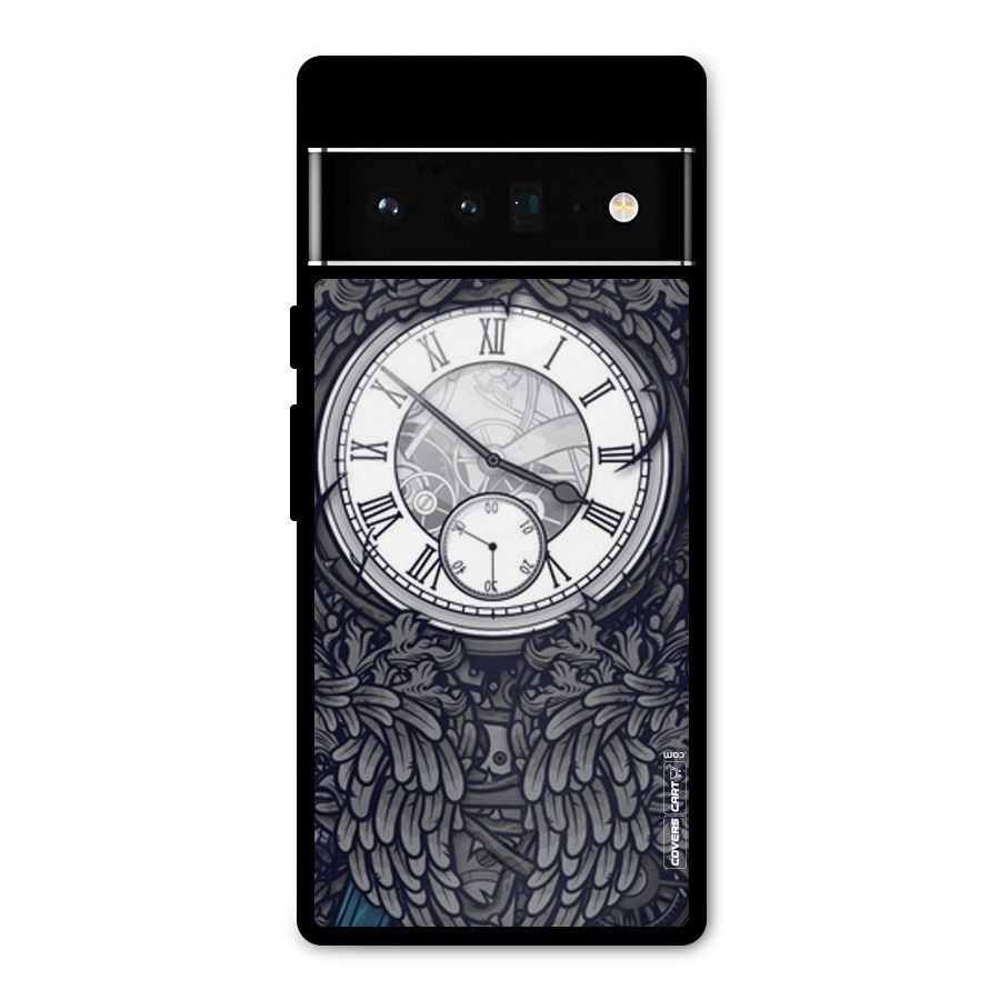 Artsy Wall Clock Metal Back Case for Google Pixel 6 Pro