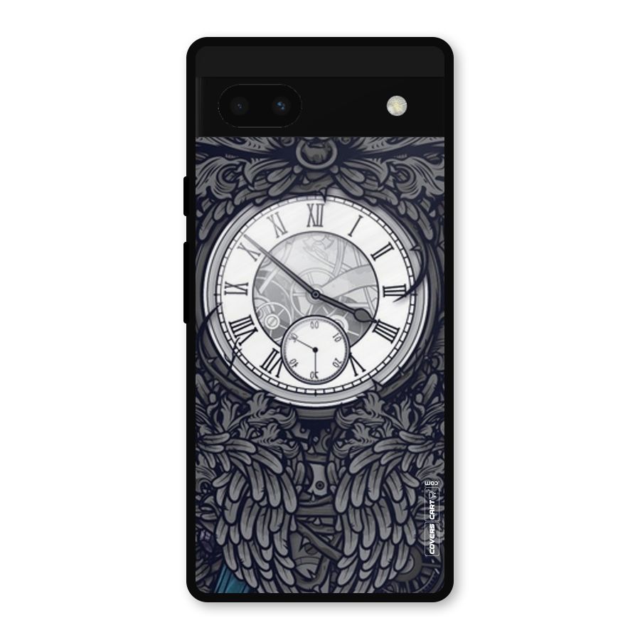Artsy Wall Clock Metal Back Case for Google Pixel 6a