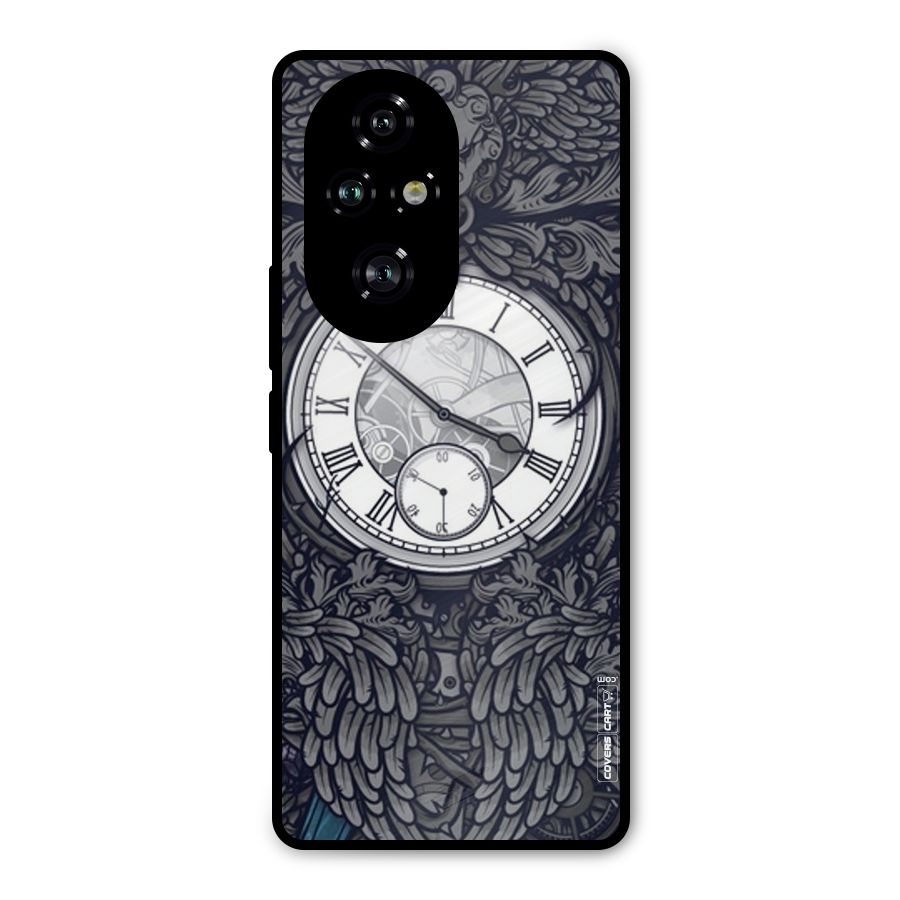 Artsy Wall Clock Metal Back Case for Honor 200 Pro