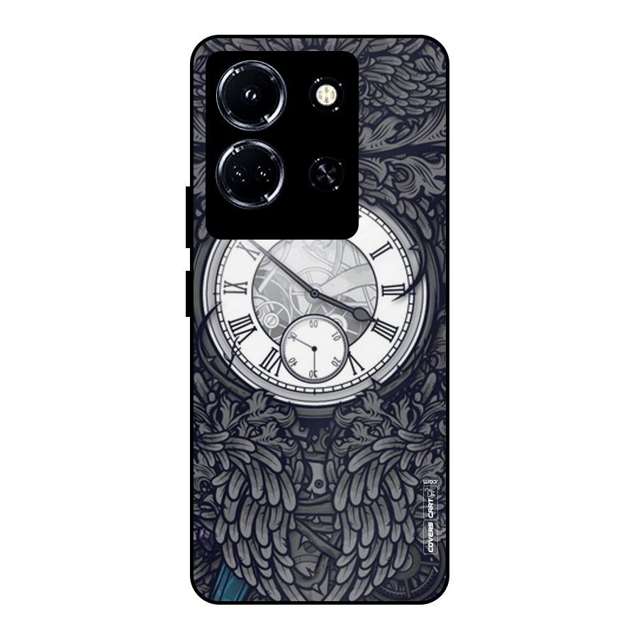 Artsy Wall Clock Metal Back Case for Infinix Note 30 5G