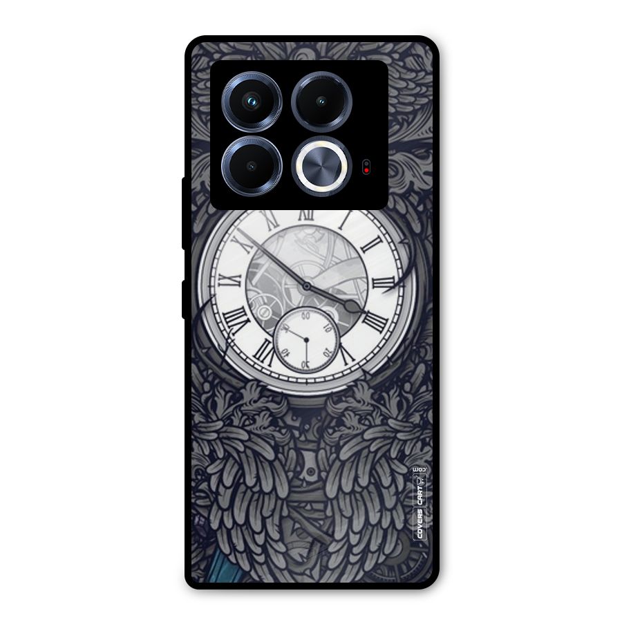 Artsy Wall Clock Metal Back Case for Infinix Note 40 5G