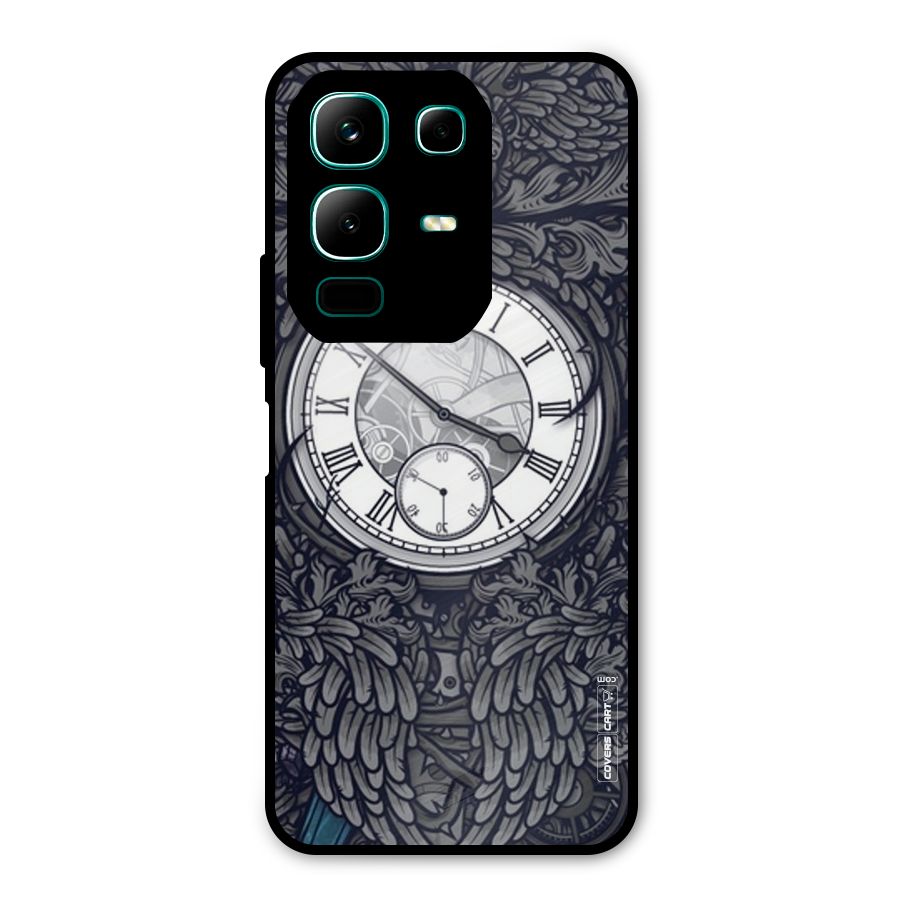 Artsy Wall Clock Metal Back Case for Infinix Note 50x