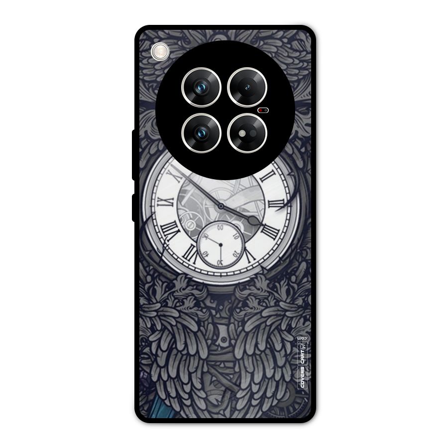 Artsy Wall Clock Metal Back Case for Infinix Zero 40 5G
