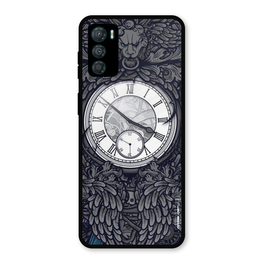Artsy Wall Clock Metal Back Case for Moto G42