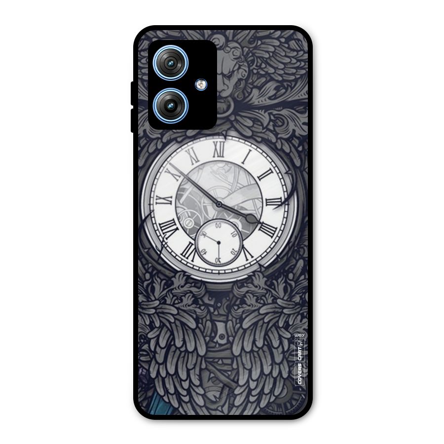 Artsy Wall Clock Metal Back Case for Moto G54