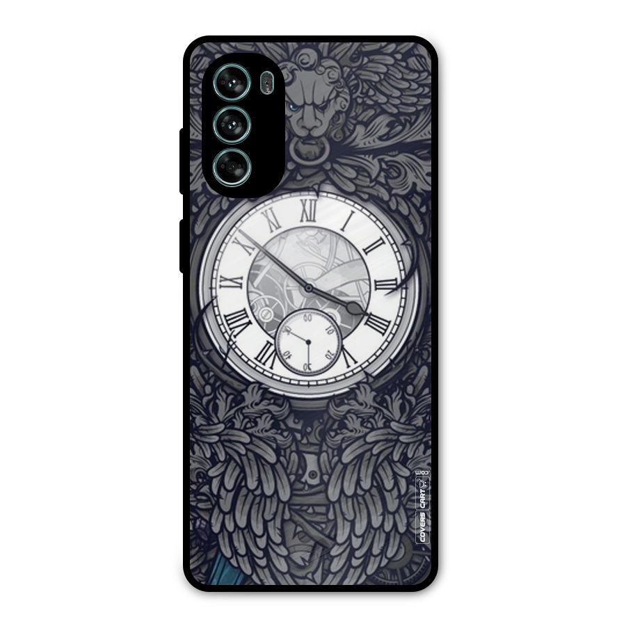 Artsy Wall Clock Metal Back Case for Moto G62