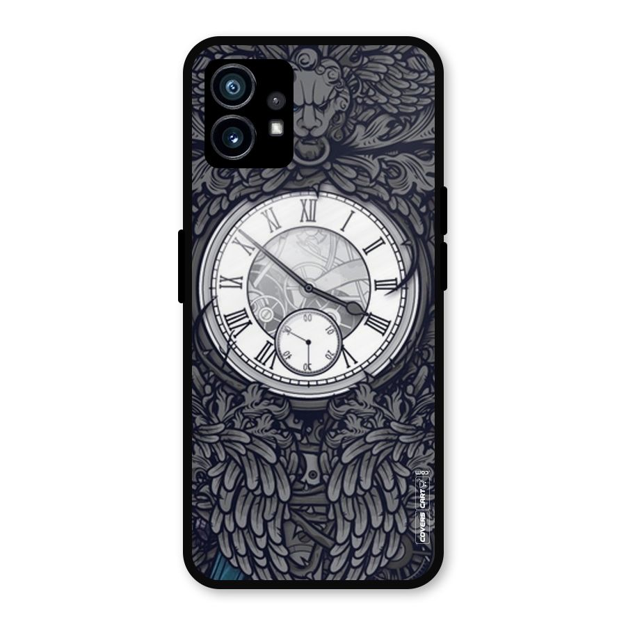 Artsy Wall Clock Metal Back Case for Nothing Phone 1