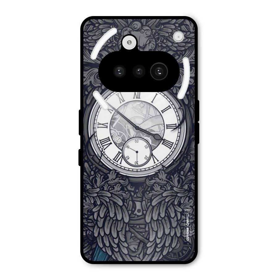 Artsy Wall Clock Metal Back Case for Nothing Phone 3a