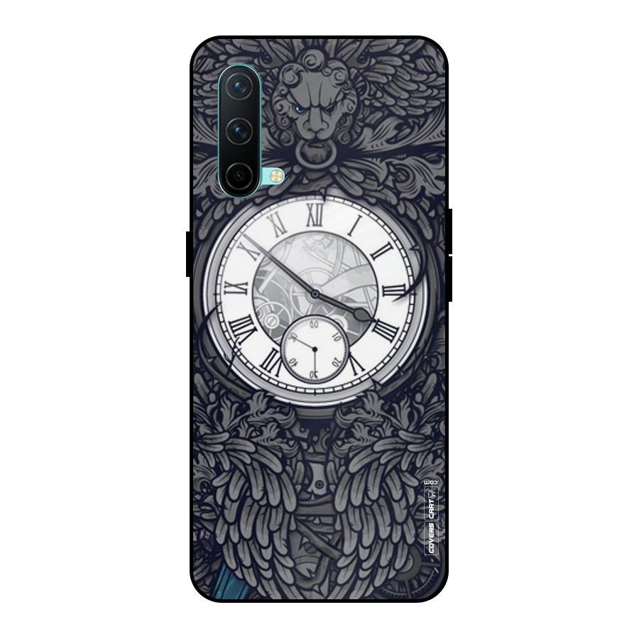 Artsy Wall Clock Metal Back Case for OnePlus Nord CE 5G