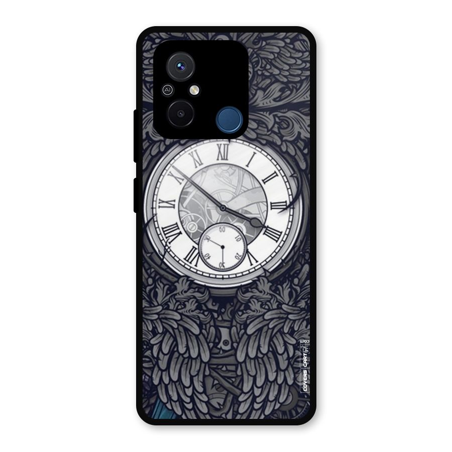 Artsy Wall Clock Metal Back Case for Poco C55