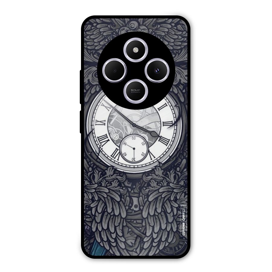 Artsy Wall Clock Metal Back Case for Poco C75 5G