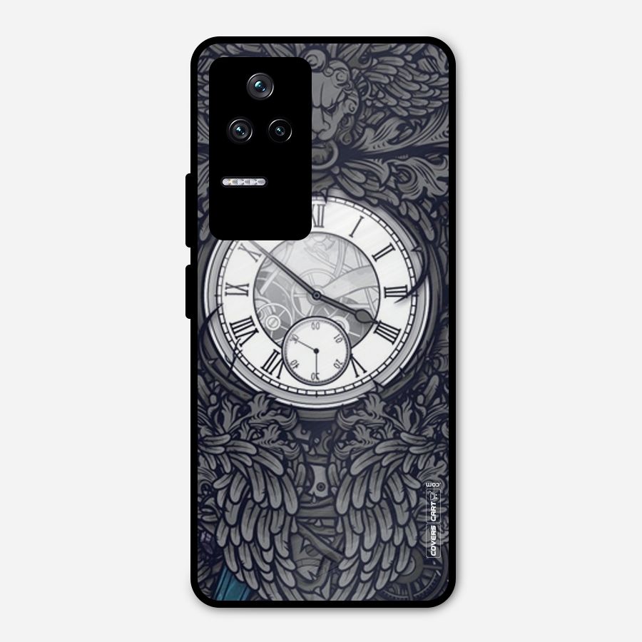 Artsy Wall Clock Metal Back Case for Poco F4 5G