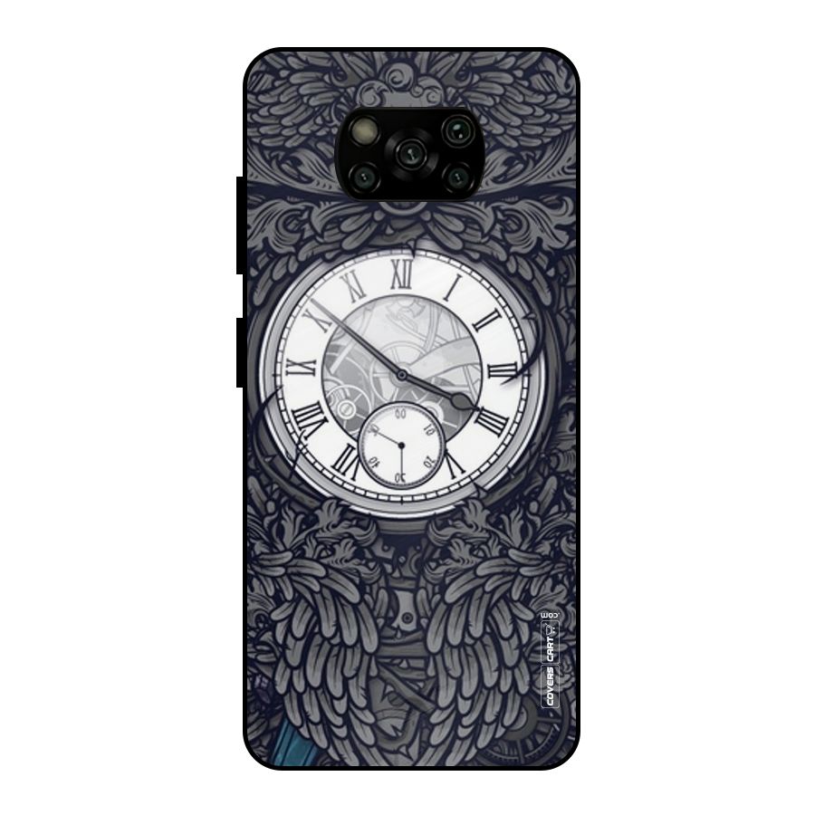 Artsy Wall Clock Metal Back Case for Poco X3
