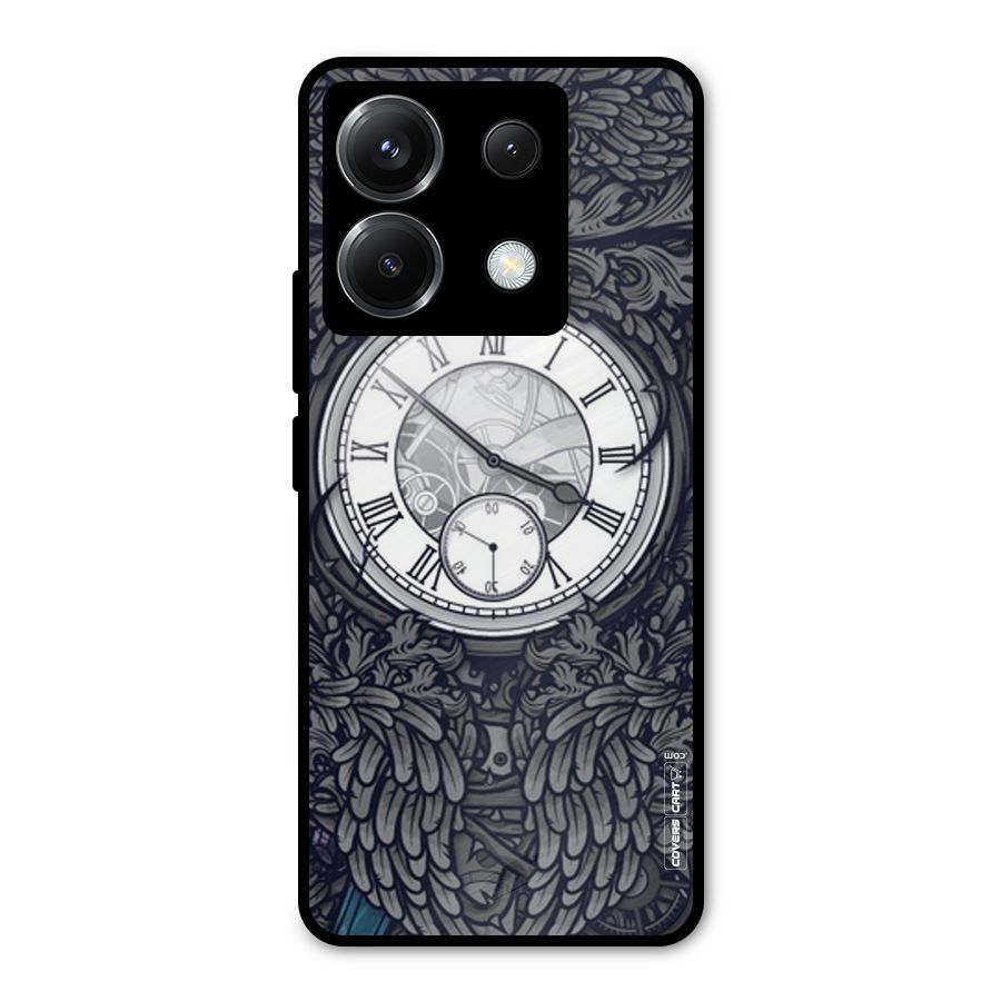 Artsy Wall Clock Metal Back Case for Poco X6