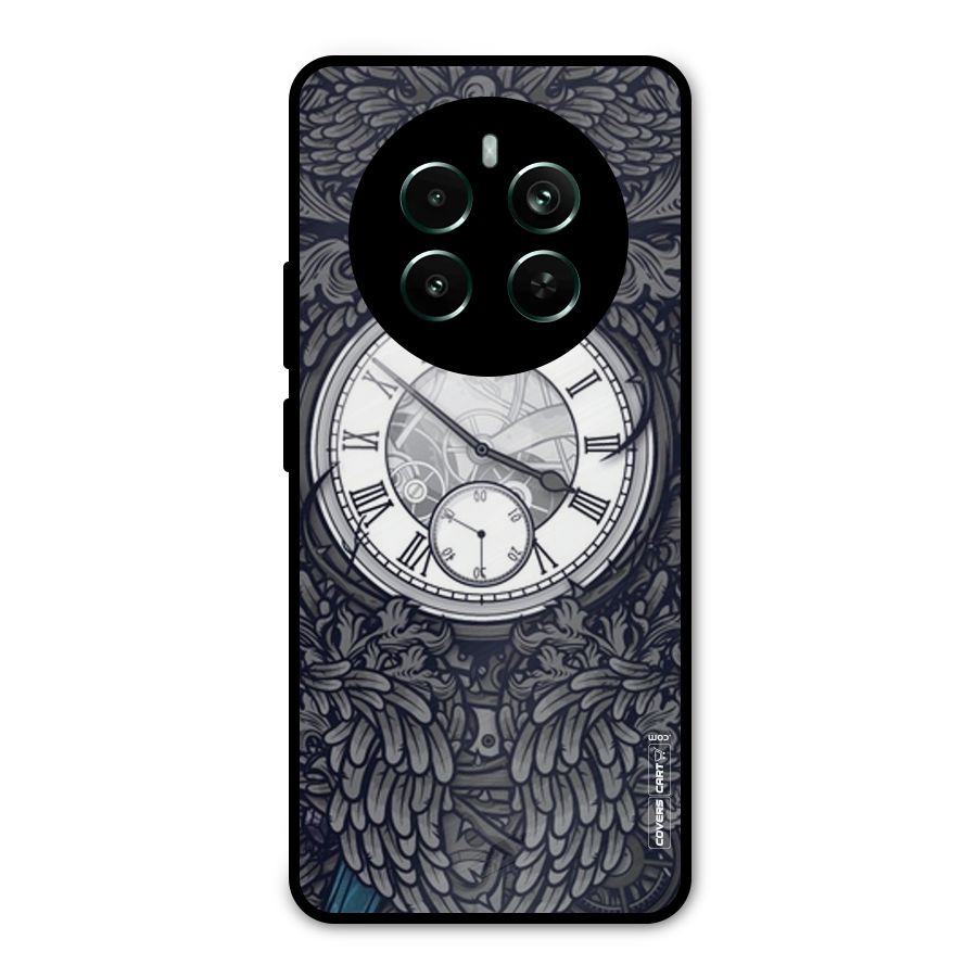 Artsy Wall Clock Metal Back Case for Realme 12 Pro Plus