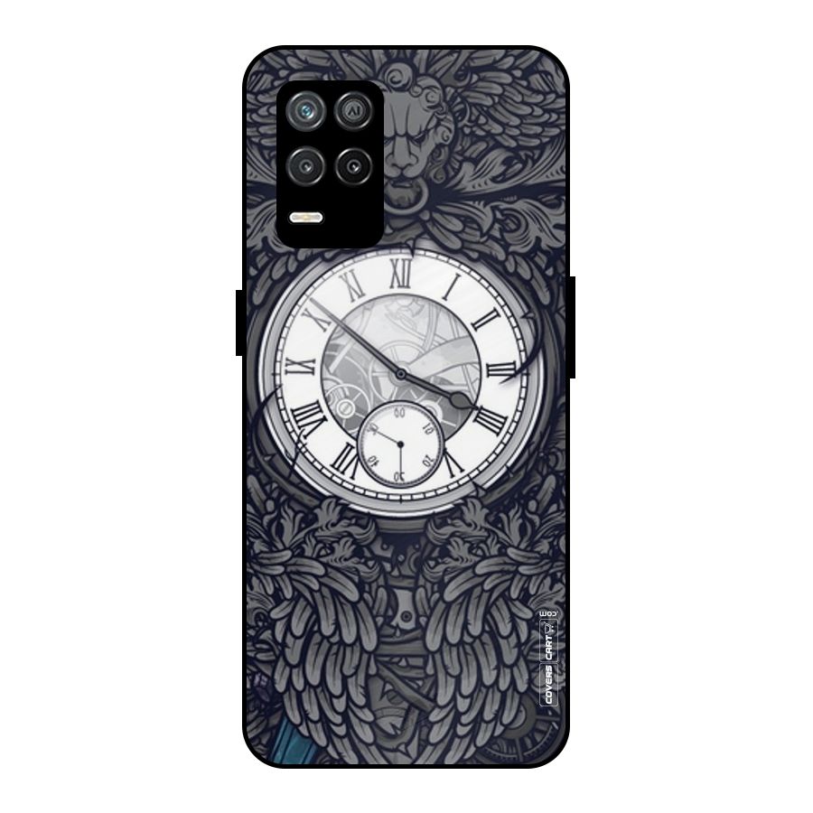 Artsy Wall Clock Metal Back Case for Realme 8 5G