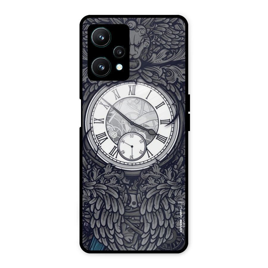 Artsy Wall Clock Metal Back Case for Realme 9 Pro 5G