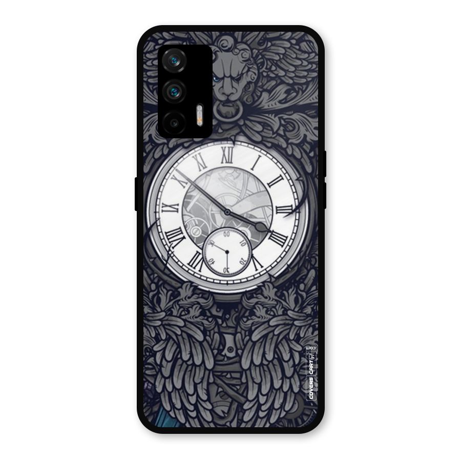 Artsy Wall Clock Metal Back Case for Realme GT 5G